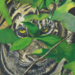 Tiger with Leaves artwork