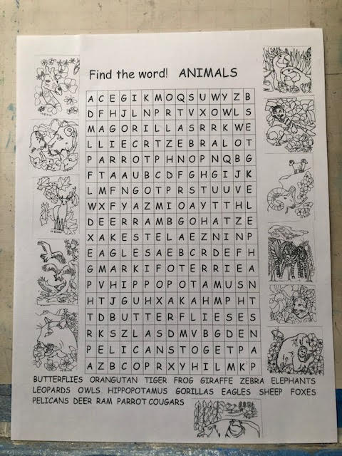 Word Puzzle sample with new book